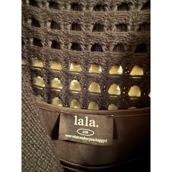 Dressed in LaLa Black Knit Oversize Dress - S/M- New No Tags - Picture 6 of 7